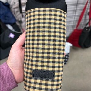 Longaberger Black Checkered Bottle Holder
